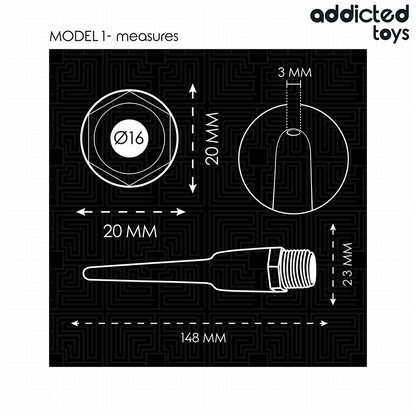 ADDICTED TOYS - PULITORE ANALE CON ADATTATORE UNIVERSALE MODELLO 1 - ADDICTED TOYS | Lingerie Harness Boutique