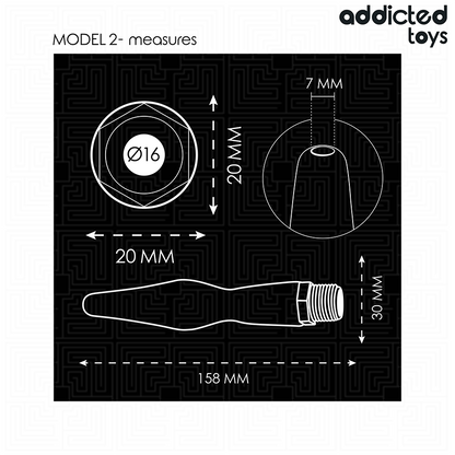 ADDICTED TOYS - PULITORE ANALE CON ADATTATORE UNIVERSALE MODELLO 2 - ADDICTED TOYS | Lingerie Harness Boutique