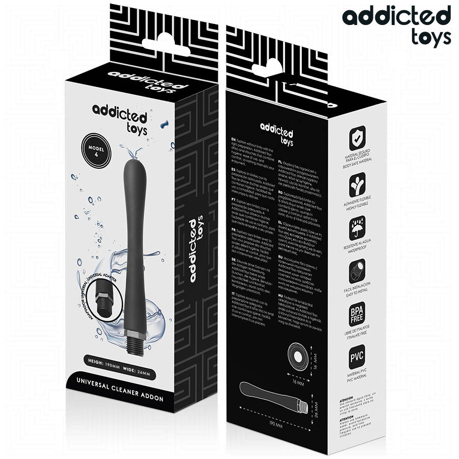ADDICTED TOYS - PULITORE ANALE CON ADATTATORE UNIVERSALE MODELLO 4 - ADDICTED TOYS | Lingerie Harness Boutique