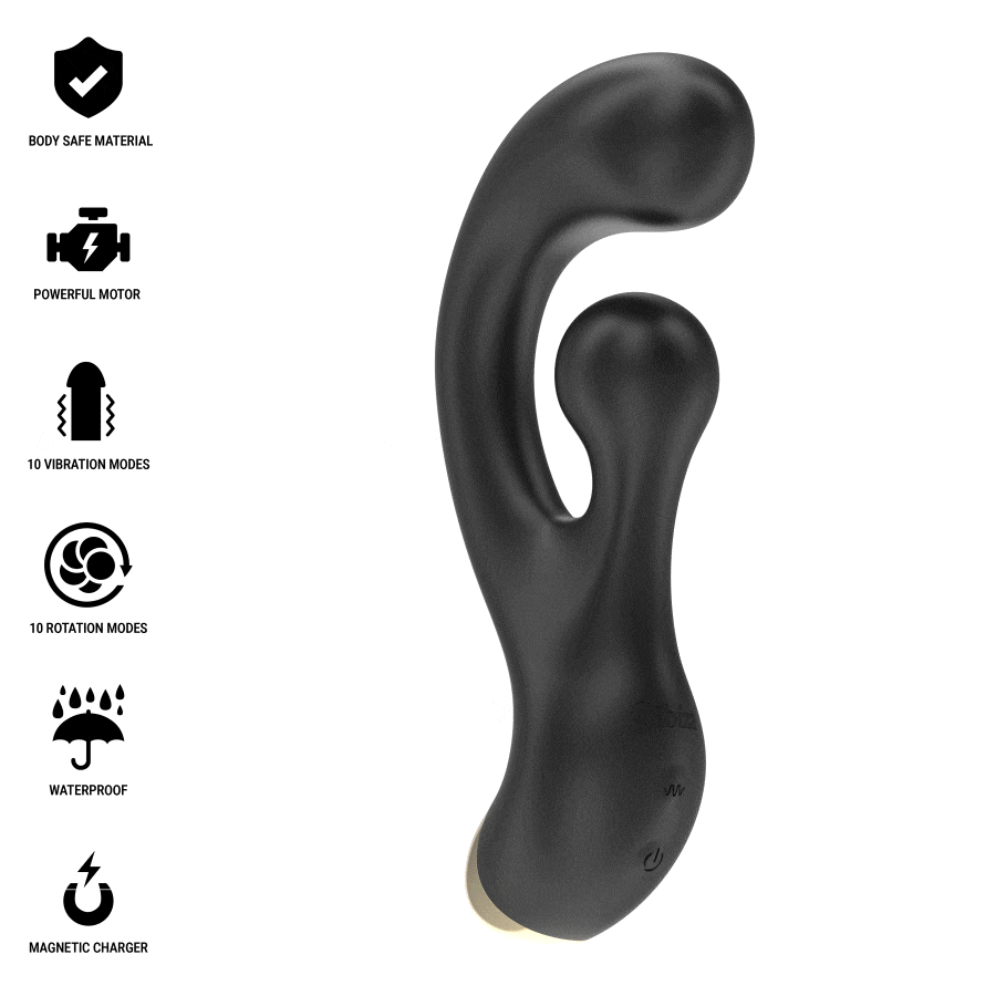 IBIZA - STIMOLATORE VIBRANTE E ROTANTE - IBIZA TECHNOLOGY | Lingerie Harness Boutique