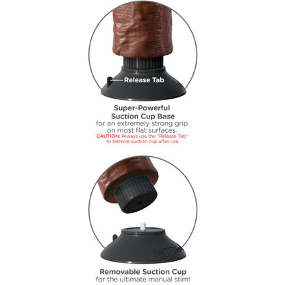 KING COCK - CAZZO VIBRANTE MARRONE 20,32 CM - KING COCK | Lingerie Harness Boutique