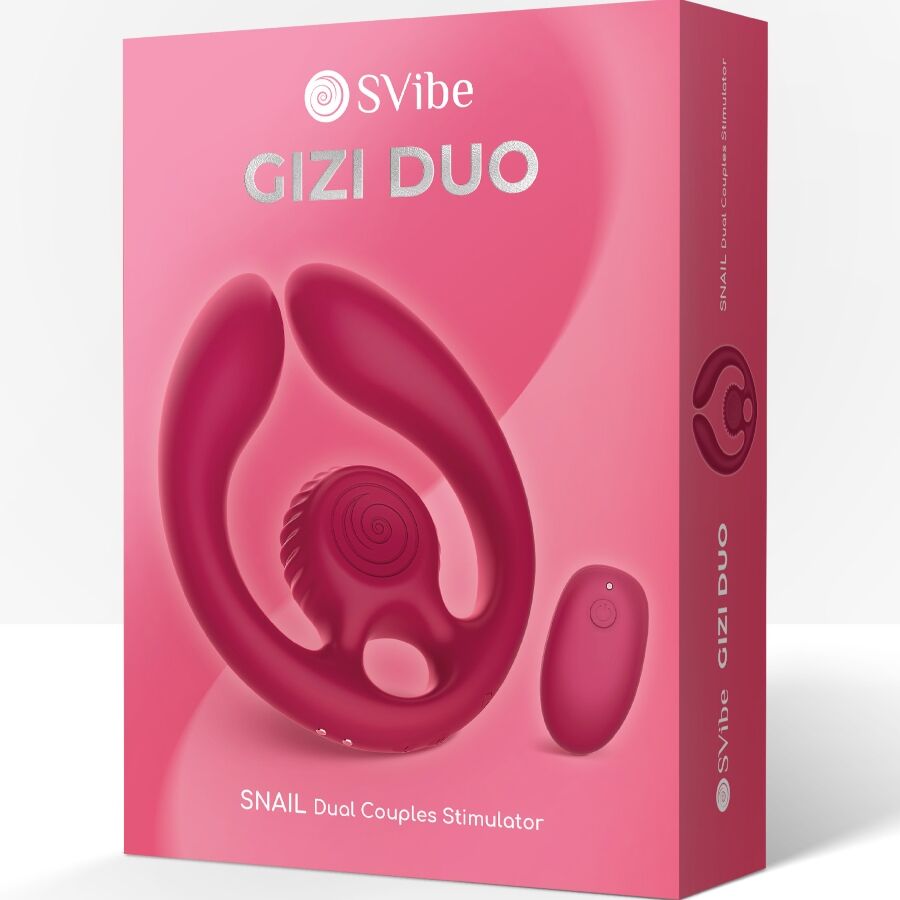 SNAIL VIBE - GIZI DUO STIMOLATORE DI COPPIA TELECOMANDO BORDEAUX - SNAIL VIBE | Lingerie Harness Boutique