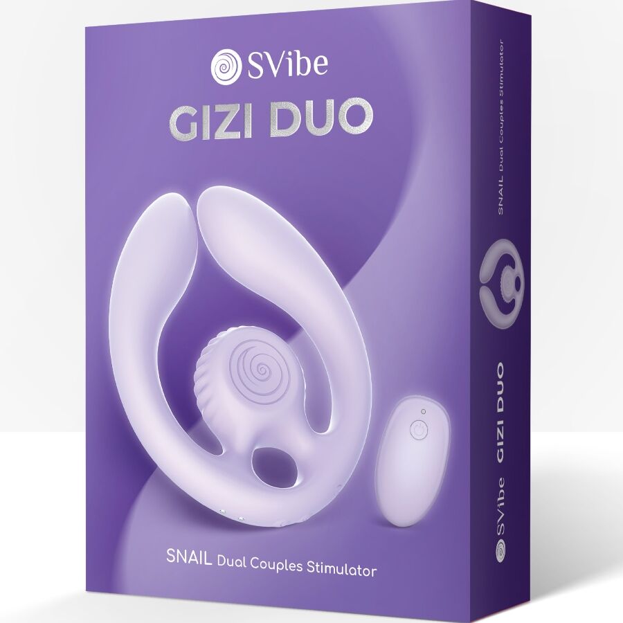 SNAIL VIBE - GIZI DUO STIMOLATORE DI COPPIA CON TELECOMANDO LILLA - SNAIL VIBE | Lingerie Harness Boutique