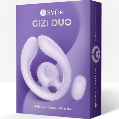 SNAIL VIBE - GIZI DUO STIMOLATORE DI COPPIA CON TELECOMANDO LILLA - SNAIL VIBE | Lingerie Harness Boutique