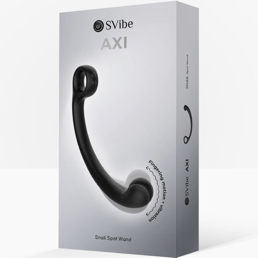 SNAIL VIBE - BACCHETTA PER MASSAGGIO VIBRANTE AXI NERA - SNAIL VIBE | Lingerie Harness Boutique