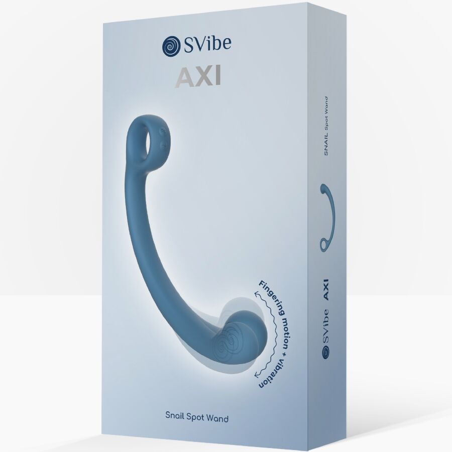 SNAIL VIBE - BACCHETTA PER MASSAGGIO VIBRANTE AXI BLU - SNAIL VIBE | Lingerie Harness Boutique