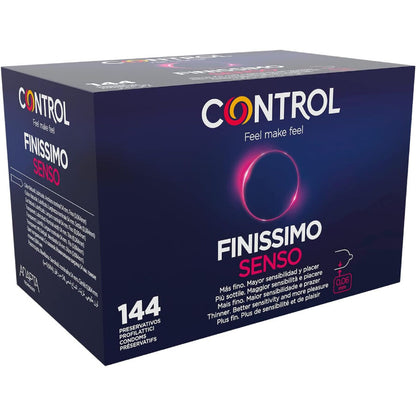 CONTROL - PRESERVATIVI FINISSIMO SENSO 144 UNITÀ - CONTROL CONDOMS | Lingerie Harness Boutique