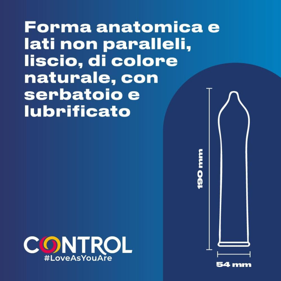 CONTROL - PRESERVATIVI NATURALI 144 UNITÀ - CONTROL CONDOMS | Lingerie Harness Boutique