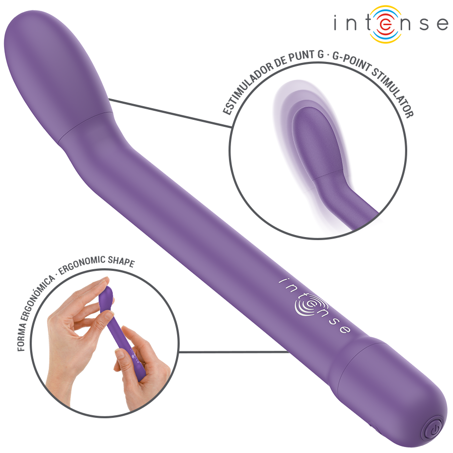 INTENSE - KARLIE STIMOLATORE PUNTO G RICARICABILE VIOLA - INTENSE FUN | Lingerie Harness Boutique
