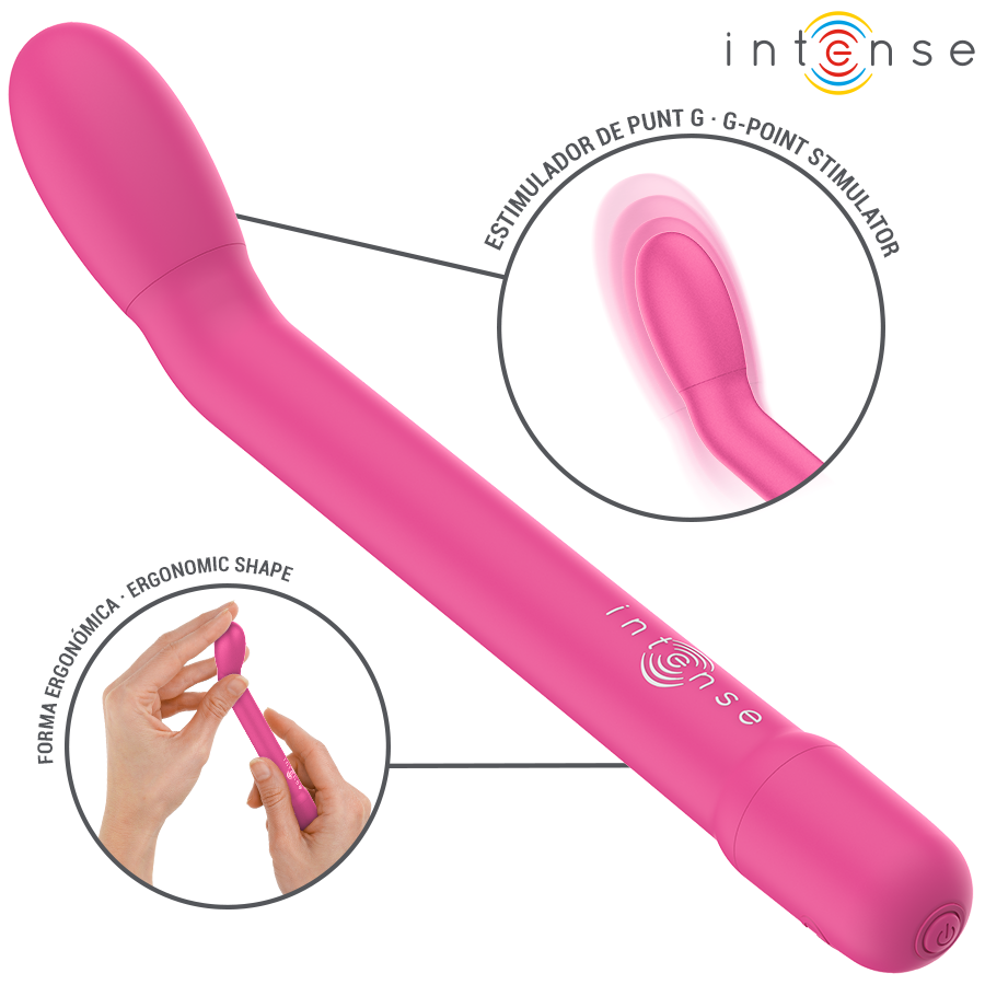 INTENSE - KARLIE STIMOLATORE PUNTO G RICARICABILE ROSA - INTENSE FUN | Lingerie Harness Boutique