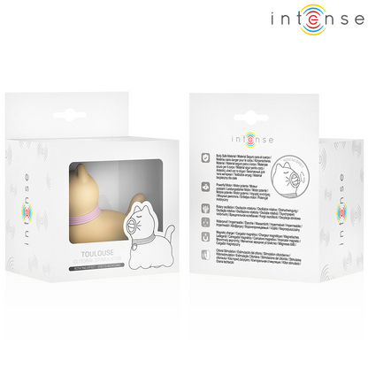 INTENSE - STIMOLATORE TOLOSA CON LINGUA ROTANTE A 360° GIALLO - INTENSE FUN | Lingerie Harness Boutique