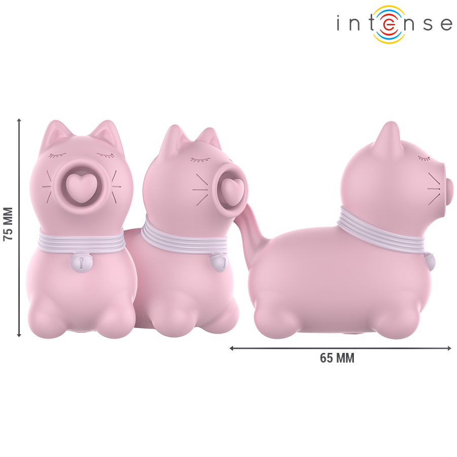 INTENSE - STIMOLATORE DELLA LINGUA CON EFFETTO PULSAZIONE MARIE PINK - INTENSE FUN | Lingerie Harness Boutique