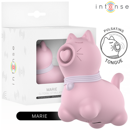 INTENSE - STIMOLATORE DELLA LINGUA CON EFFETTO PULSAZIONE MARIE PINK - INTENSE FUN | Lingerie Harness Boutique