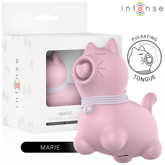 INTENSE - STIMOLATORE DELLA LINGUA CON EFFETTO PULSAZIONE MARIE PINK - INTENSE FUN | Lingerie Harness Boutique