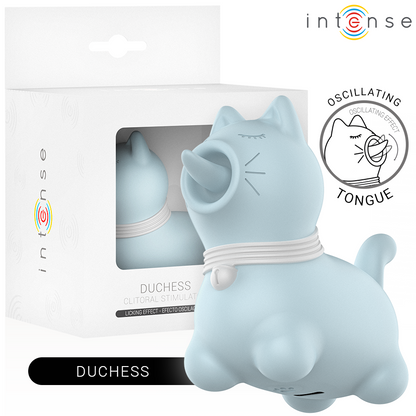INTENSE - STIMOLATORE DUCHESS CON LINGUA ROTANTE 360º BLU - INTENSE FUN | Lingerie Harness Boutique