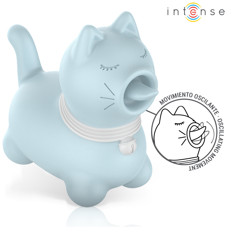 INTENSE - STIMOLATORE DUCHESS CON LINGUA ROTANTE 360º BLU - INTENSE FUN | Lingerie Harness Boutique