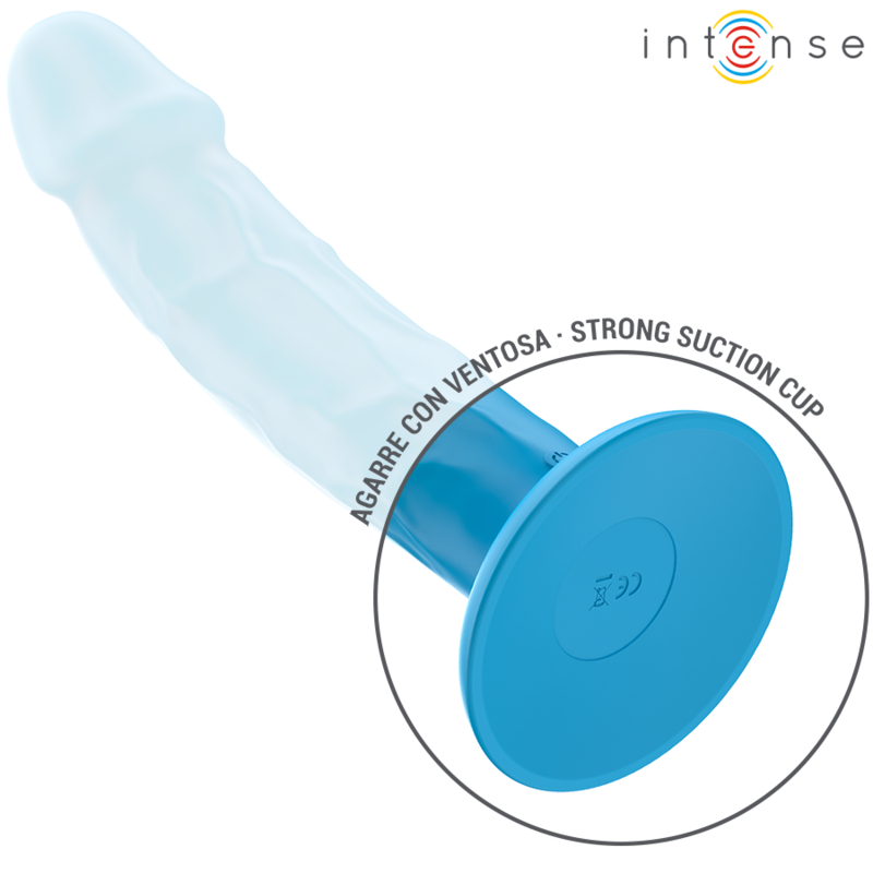 INTENSE - PHOEBE VIBRATORE REALISTICO 10 VIBRAZIONI TELECOMANDO BLU - INTENSE FUN | Lingerie Harness Boutique