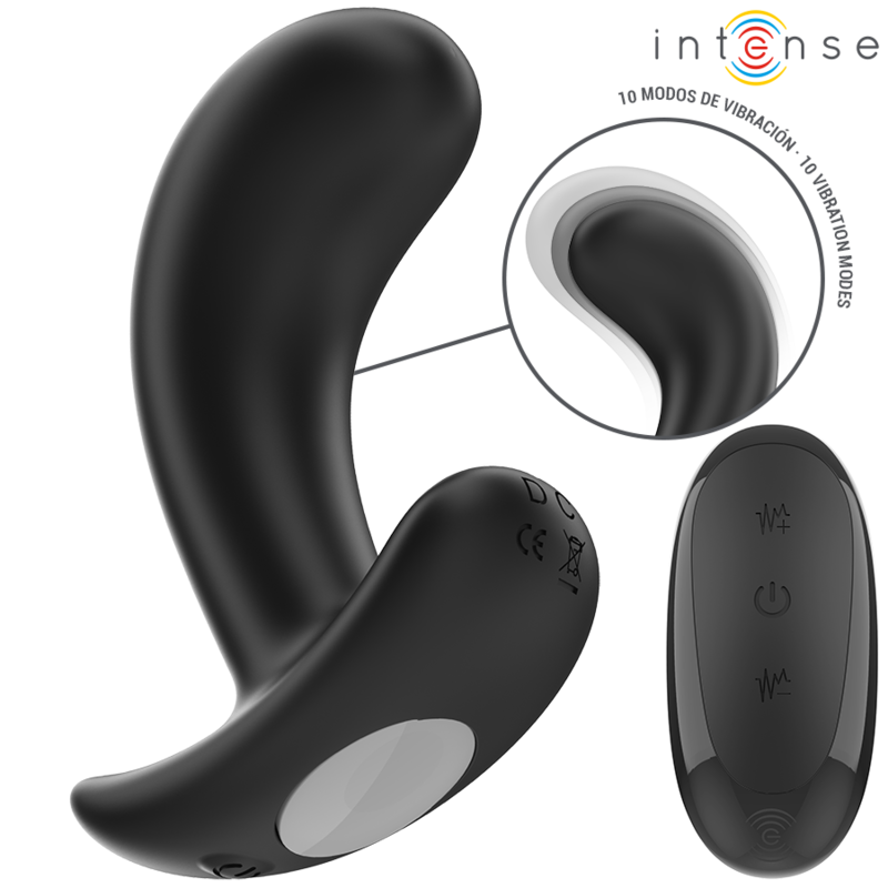INTENSE - CHANDLER ANAL PLUG 10 VIBRAZIONI NERO TELECOMANDO - INTENSE ANAL TOYS | Lingerie Harness Boutique