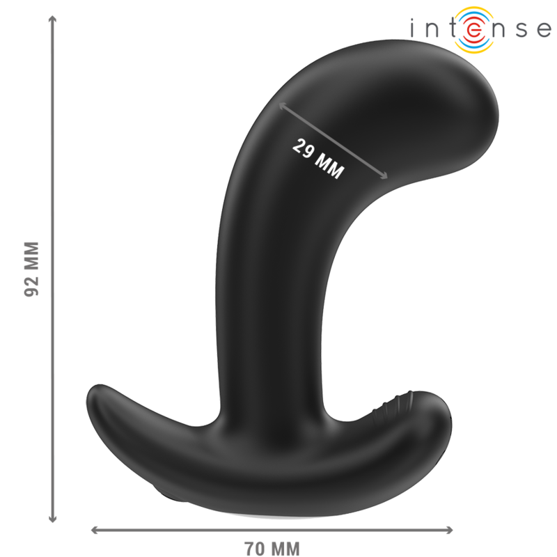 INTENSE - CHANDLER ANAL PLUG 10 VIBRAZIONI NERO TELECOMANDO - INTENSE ANAL TOYS | Lingerie Harness Boutique