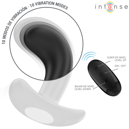 INTENSE - CHANDLER ANAL PLUG 10 VIBRAZIONI NERO TELECOMANDO - INTENSE ANAL TOYS | Lingerie Harness Boutique