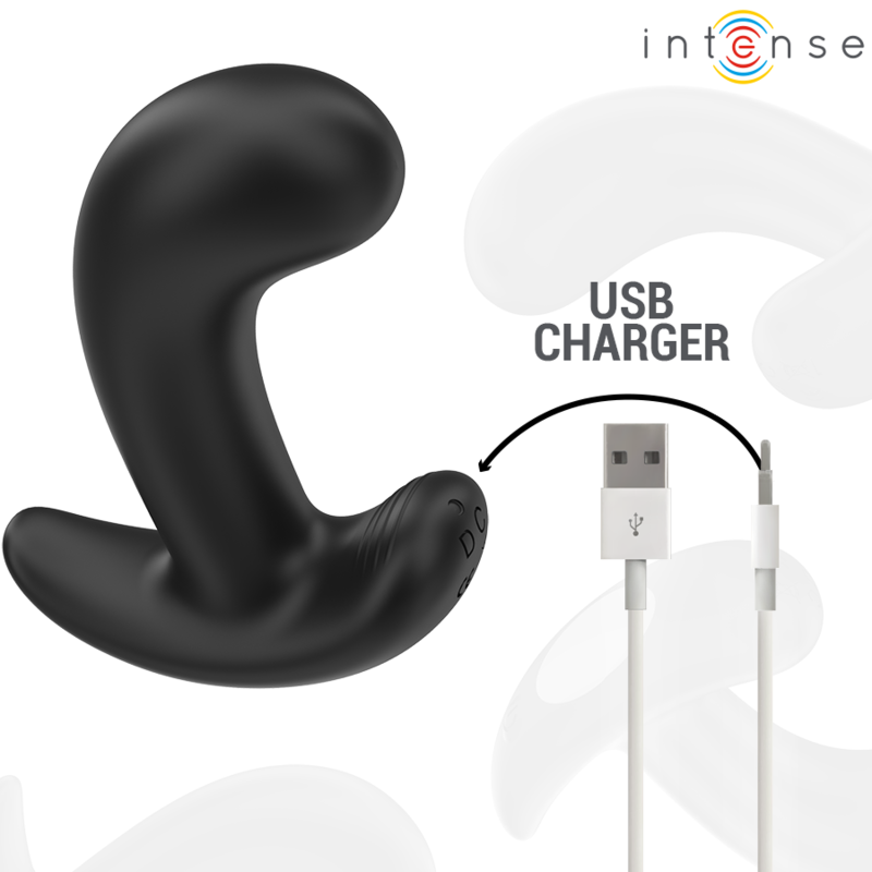 INTENSE - CHANDLER ANAL PLUG 10 VIBRAZIONI NERO TELECOMANDO - INTENSE ANAL TOYS | Lingerie Harness Boutique