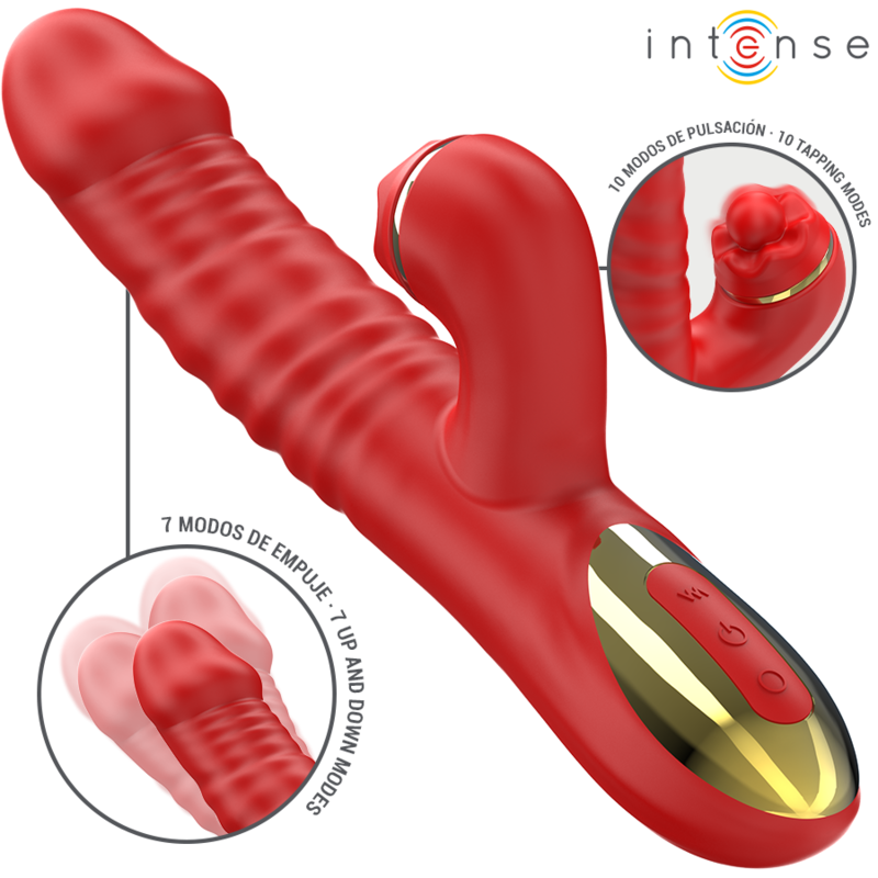 INTENSE - VIBRAZIONE THALIA E SPINTA E ROSSO TAPPING - INTENSE FUN | Lingerie Harness Boutique