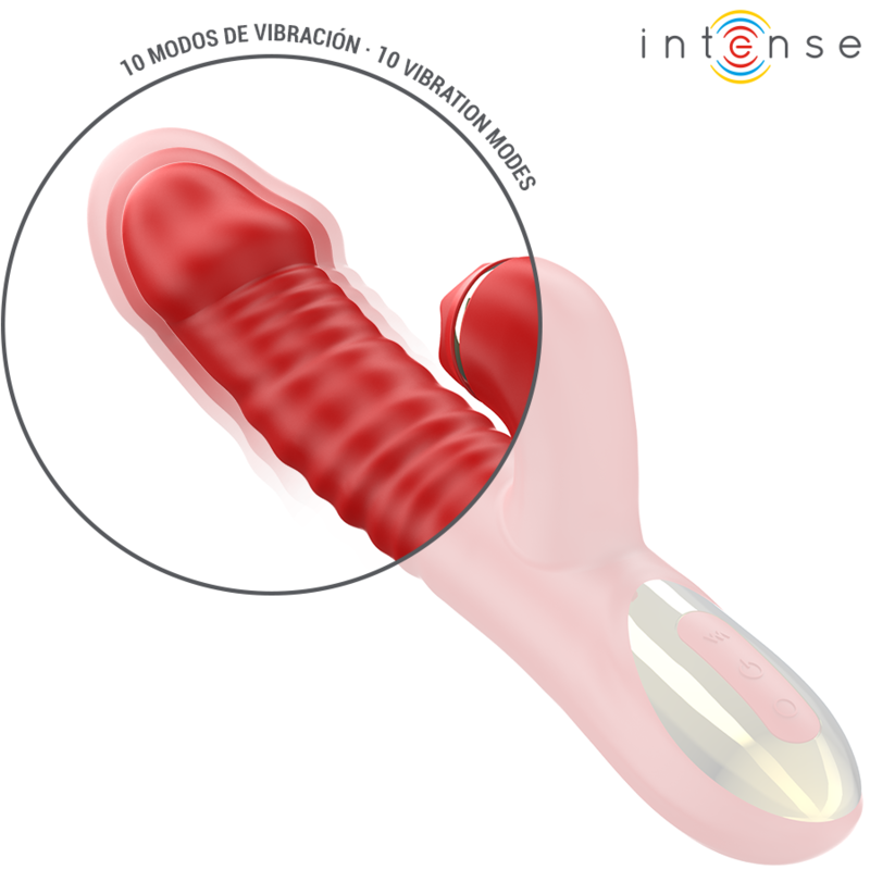INTENSE - VIBRAZIONE THALIA E SPINTA E ROSSO TAPPING - INTENSE FUN | Lingerie Harness Boutique
