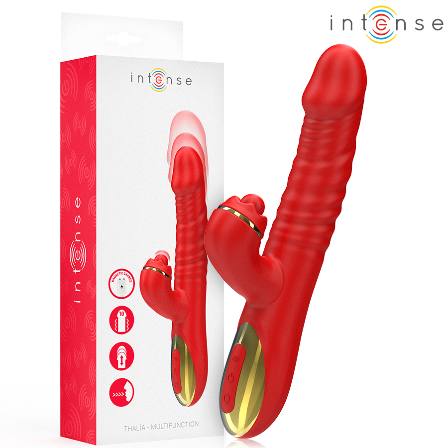 INTENSE - VIBRAZIONE THALIA E SPINTA E ROSSO TAPPING - INTENSE FUN | Lingerie Harness Boutique