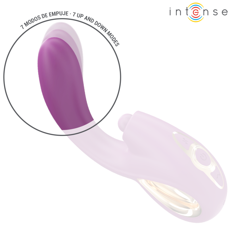 INTENSE - LALI VIBRATORE MULTIFUNZIONE PUNTO G TAPPING & THRUST & VIBRATION VIOLA - INTENSE FUN | Lingerie Harness Boutique