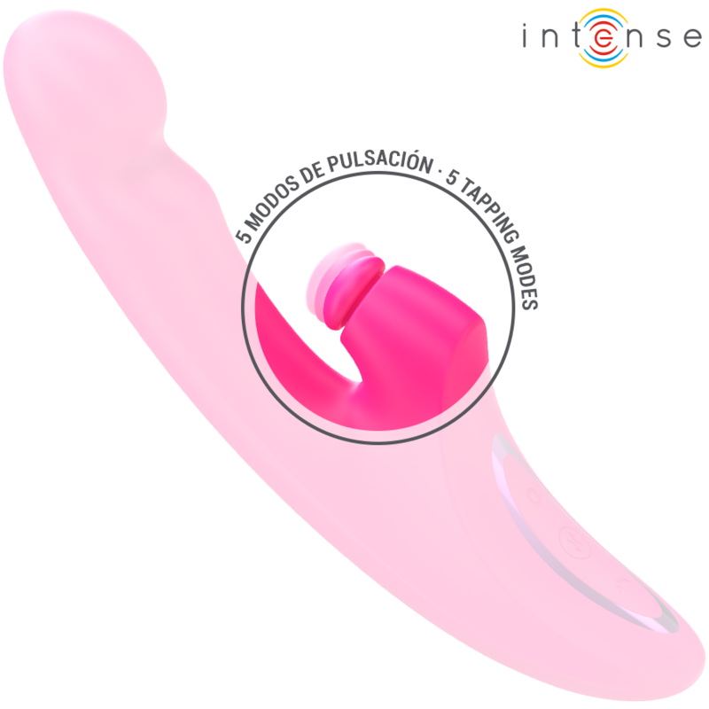 INTENSE - VIBRATORE EMI 13,5 CM MULTIFUNZIONE 3 IN 1 10 VIBRAZIONI ROSA - INTENSE FUN | Lingerie Harness Boutique