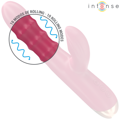 INTENSE - CHLOE VIBRATORE MULTIFUNZIONE 3 IN 1 ROSSO - INTENSE FUN | Lingerie Harness Boutique