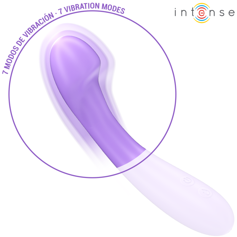 INTENSE - VIBRATORE BECKY 19 CM RISCALDABILE 7 VIBRAZIONI VIOLA - INTENSE FUN | Lingerie Harness Boutique