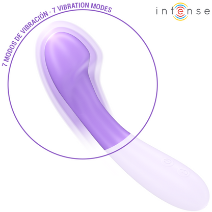 INTENSE - VIBRATORE BECKY 19 CM RISCALDABILE 7 VIBRAZIONI VIOLA - INTENSE FUN | Lingerie Harness Boutique