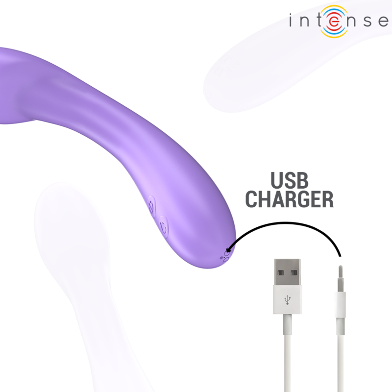 INTENSE - VIBRATORE BECKY 19 CM RISCALDABILE 7 VIBRAZIONI VIOLA - INTENSE FUN | Lingerie Harness Boutique
