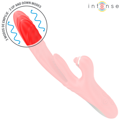 INTENSE - VIBRATORE MULTIFUNZIONE ROSALIA 3 IN 1 ROSSO - INTENSE FUN | Lingerie Harness Boutique