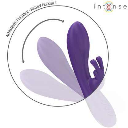 INTENSE - VIBRATORE RANDALL RABBIT 10 VIBRAZIONI VIOLA - INTENSE FUN | Lingerie Harness Boutique