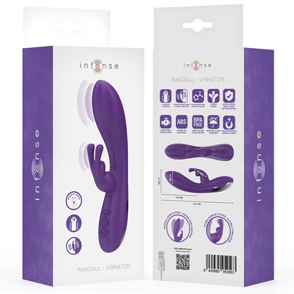INTENSE - VIBRATORE RANDALL RABBIT 10 VIBRAZIONI VIOLA - INTENSE FUN | Lingerie Harness Boutique