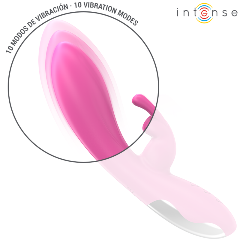 INTENSE - VIBRATORE RANDALL RABBIT 10 VIBRAZIONI ROSA - INTENSE FUN | Lingerie Harness Boutique