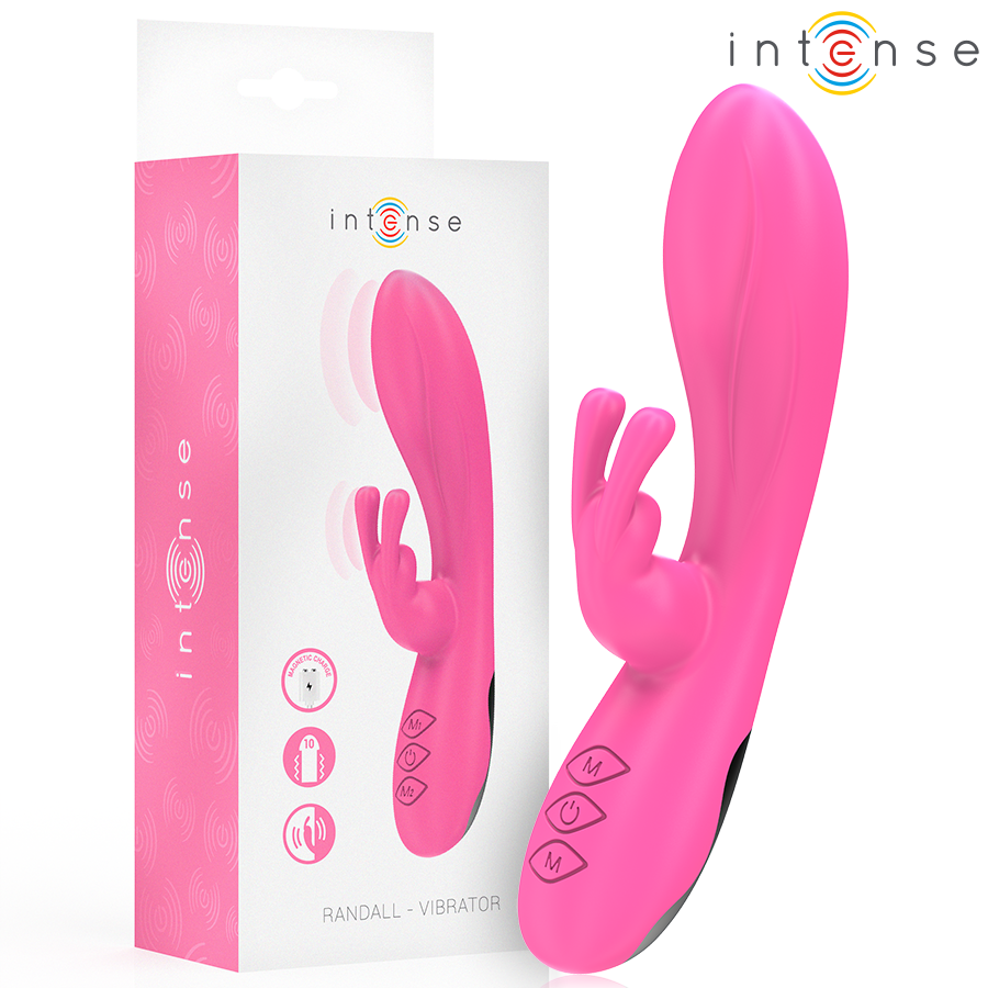INTENSE - VIBRATORE RANDALL RABBIT 10 VIBRAZIONI ROSA - INTENSE FUN | Lingerie Harness Boutique