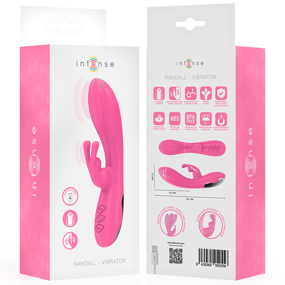 INTENSE - VIBRATORE RANDALL RABBIT 10 VIBRAZIONI ROSA - INTENSE FUN | Lingerie Harness Boutique