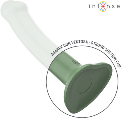 INTENSE - VIBRATORE BECCA CON VENTOSA 10 VIBRAZIONI TELECOMANDO VERDE - INTENSE FUN | Lingerie Harness Boutique
