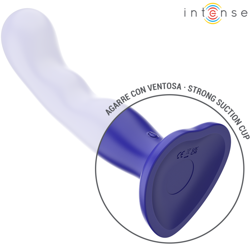INTENSE - VIBRATORE SHORTY CON VENTOSA TELECOMANDO BLU - INTENSE FUN | Lingerie Harness Boutique