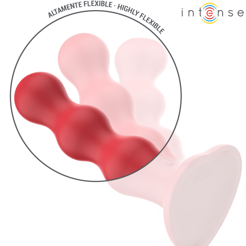 INTENSE - CODY VIBRATORE CON VENTOSA TELECOMANDO ROSSO - INTENSE FUN | Lingerie Harness Boutique