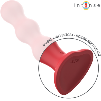 INTENSE - CODY VIBRATORE CON VENTOSA TELECOMANDO ROSSO - INTENSE FUN | Lingerie Harness Boutique