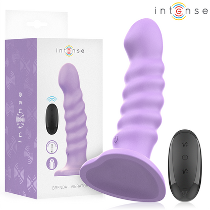 INTENSE - BRENDA VIBRATORE TAGLIA M DESIGN A SPIRALE 10 VIBRAZIONI TELECOMANDO VIOLA - INTENSE FUN | Lingerie Harness Boutique