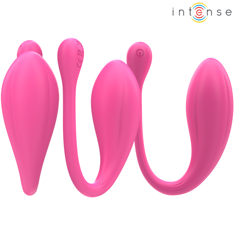 INTENSE - JANICE U VIBRATORE DOPPIA STIMOLAZIONE 10 VIBRAZIONI ROSA TELECOMANDO - INTENSE COUPLES TOYS | Lingerie Harness Boutique