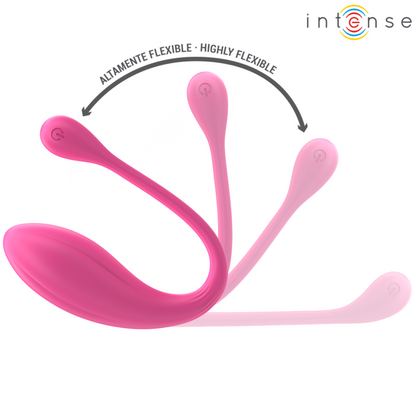 INTENSE - JANICE U VIBRATORE DOPPIA STIMOLAZIONE 10 VIBRAZIONI ROSA TELECOMANDO - INTENSE COUPLES TOYS | Lingerie Harness Boutique