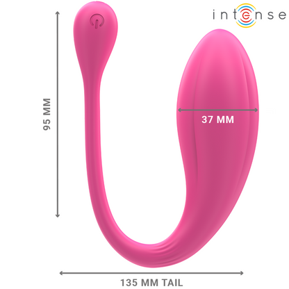 INTENSE - JANICE U VIBRATORE DOPPIA STIMOLAZIONE 10 VIBRAZIONI ROSA TELECOMANDO - INTENSE COUPLES TOYS | Lingerie Harness Boutique