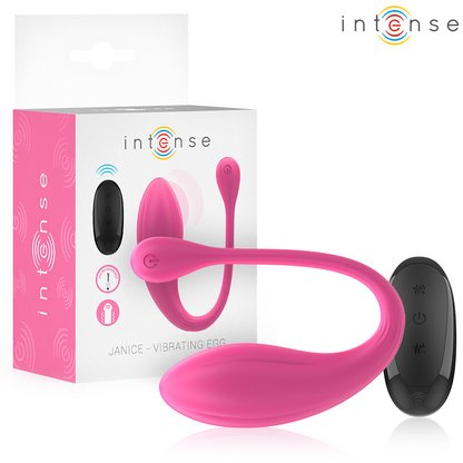 INTENSE - JANICE U VIBRATORE DOPPIA STIMOLAZIONE 10 VIBRAZIONI ROSA TELECOMANDO - INTENSE COUPLES TOYS | Lingerie Harness Boutique