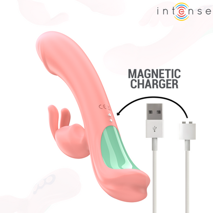 INTENSE - RACHEL RABBIT VIBRATOR 5 VIBRAZIONI ROSA - INTENSE FUN | Lingerie Harness Boutique